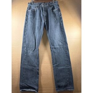 Levi's 501 Original Fit Jeans Mens 30x30 Blue Button Fly Straight Leg Denim